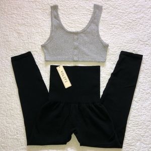 Yelete High Waist Leggings Plus Size